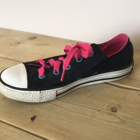 Converse All Star Oxford Loopholes Girls Canvas Shoes size 13 - Picture 4 of 9